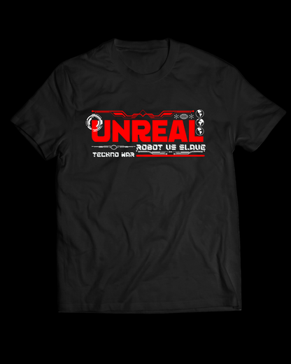 Futuristic Unreal Tshirt, 180 gsm black colour - THE CLOTHING STYLE